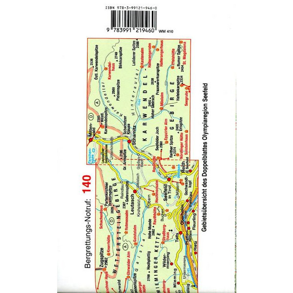 MAYR WANDERKARTE OLYMPIAREGION SEEFELD XL 1:25.000 Ansicht 2