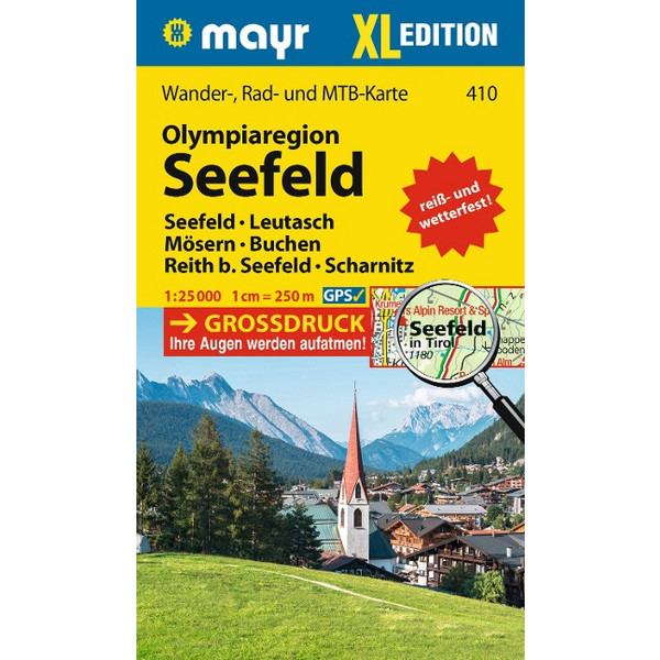 MAYR WANDERKARTE OLYMPIAREGION SEEFELD XL 1:25.000 Ansicht 1