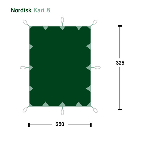 Nordisk KARI 8 TECHNICAL COTTON TARP - Tarp Ansicht 2