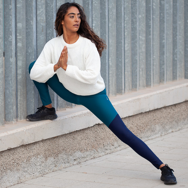 Inaska HIGH WAIST TIGHT WILD BLUE-PETROL Damen - Leggings Ansicht 6