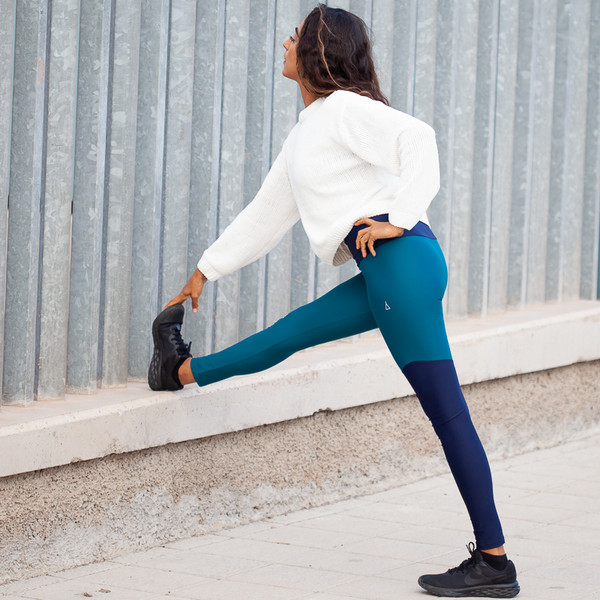 Inaska HIGH WAIST TIGHT WILD BLUE-PETROL Damen - Leggings Ansicht 4