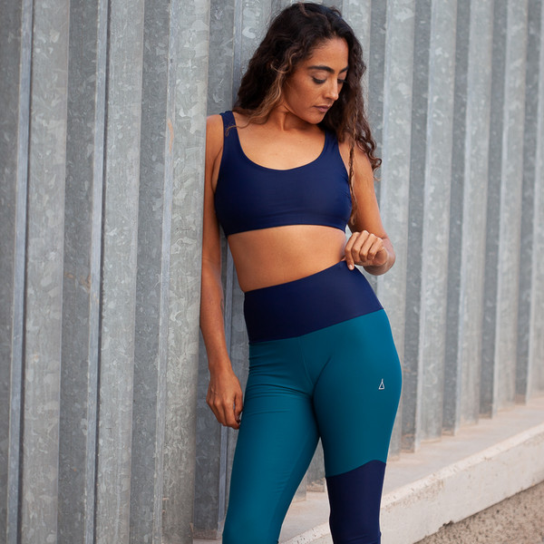 Inaska HIGH WAIST TIGHT WILD BLUE-PETROL Damen - Leggings Ansicht 3