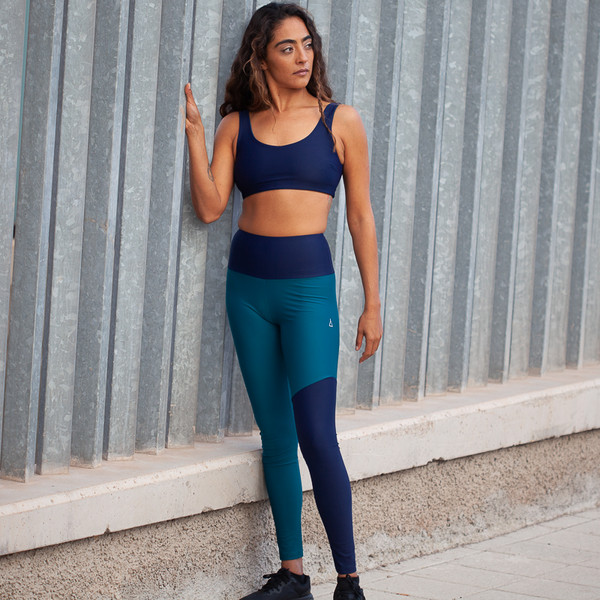 Inaska HIGH WAIST TIGHT WILD BLUE-PETROL Damen - Leggings Ansicht 2