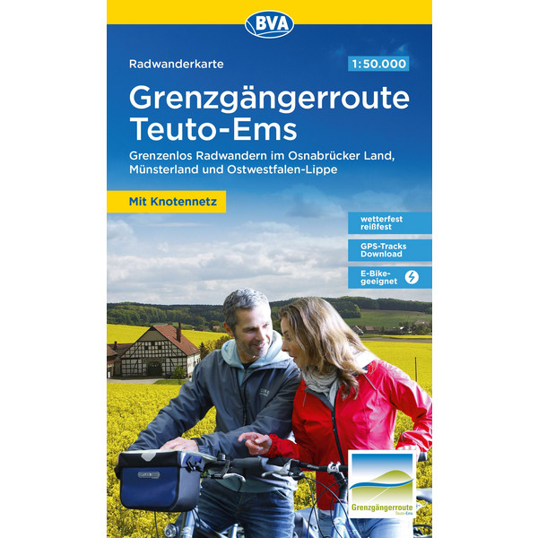 RADWANDERKARTE GRENZGÄNGERROUTE TEUTO-EMS - Fahrradkarte Ansicht 1