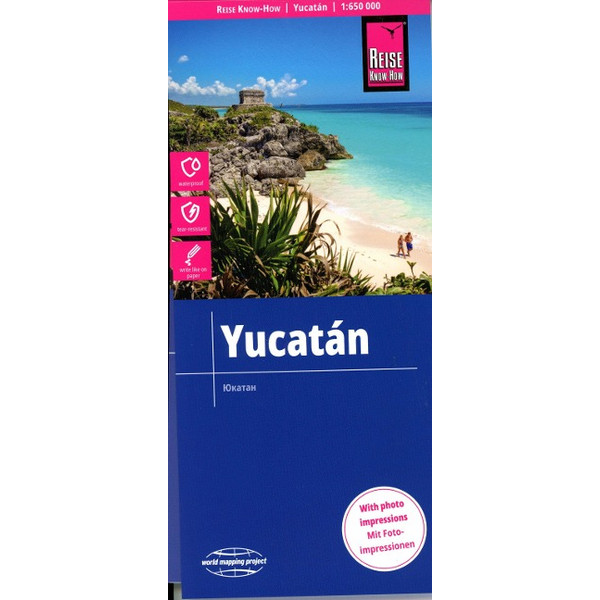REISE KNOW-HOW YUKATÁN / YUCATÁN (1:650.000) - Straßenkarte