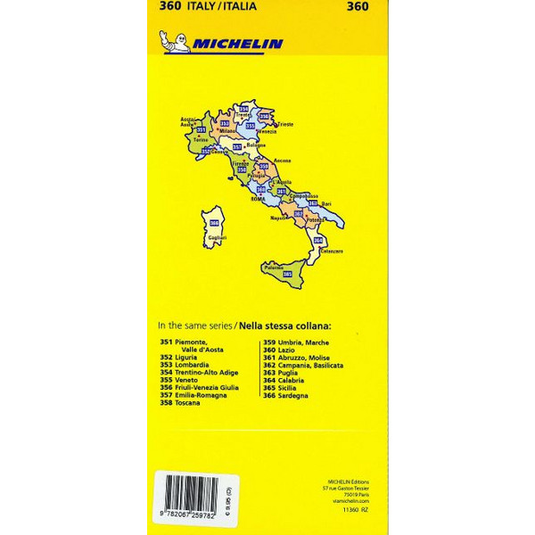 LAZIO - MICHELIN LOCAL MAP 360 - Straßenkarte Ansicht 2