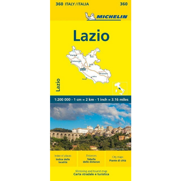 LAZIO - MICHELIN LOCAL MAP 360 - Straßenkarte