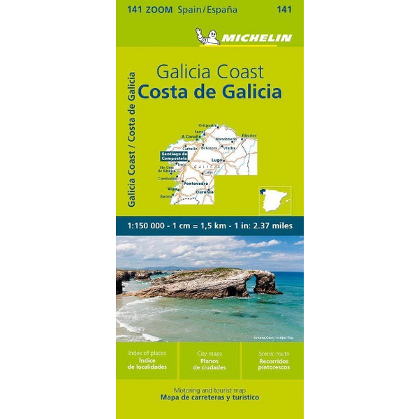 MICHELIN COSTA DE GALICIA, GALICISCHE KÜSTE - Straßenkarte