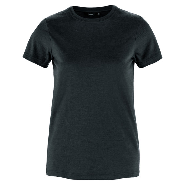 WOOL TEE W Damen - T-Shirt-BLACK