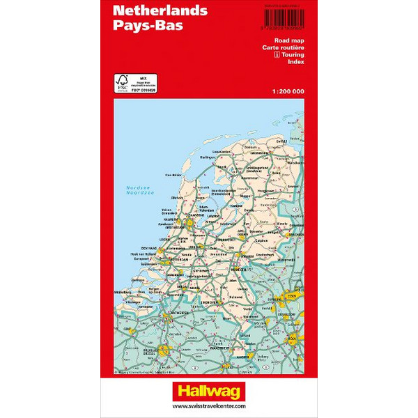 NIEDERLANDE STRASSENKARTE 1:200 000 Ansicht 2