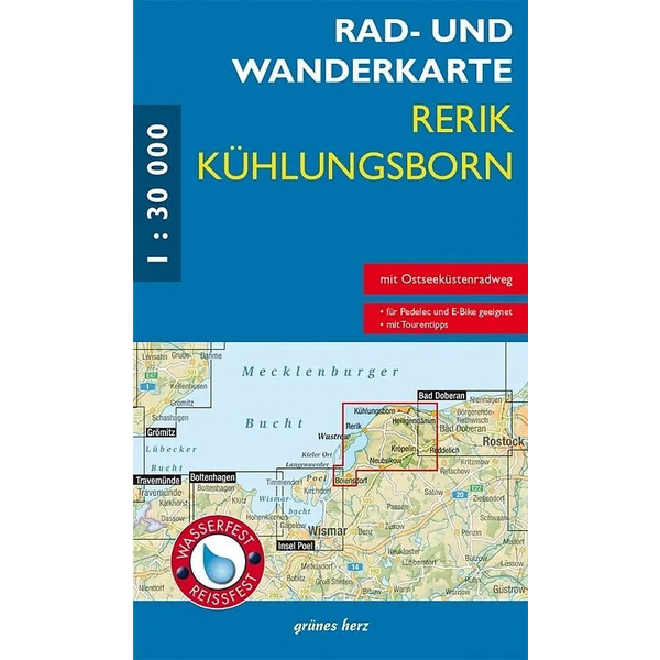 RAD- UND WANDERKARTE RERIK/KÜHLUNGSBORN - Fahrradkarte Ansicht 1
