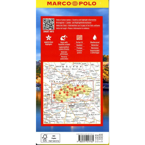 MARCO POLO REISEKARTE SLOWAKISCHE REPUBLIK 1:300.000 - Straßenkarte Ansicht 2