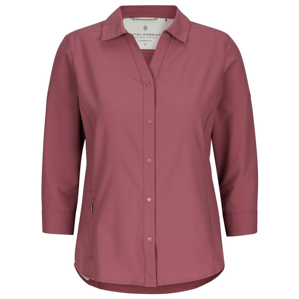 EXPEDITION PRO 3/4 SLEEVE Damen - Outdoor Bluse-WILD RHUBARB