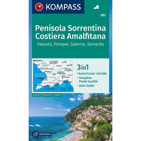 KOMPASS WANDERKARTE 682 PENISOLA SORRENTINA Ansicht 1