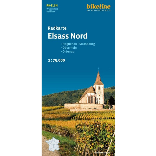 RADKARTE ELSASS NORD - Fahrradkarte Ansicht 1
