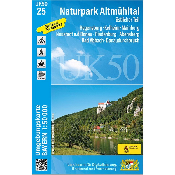 UK50-25 NATURPARK ALTMÜHLTAL, ÖSTLICHER TEIL Ansicht 1