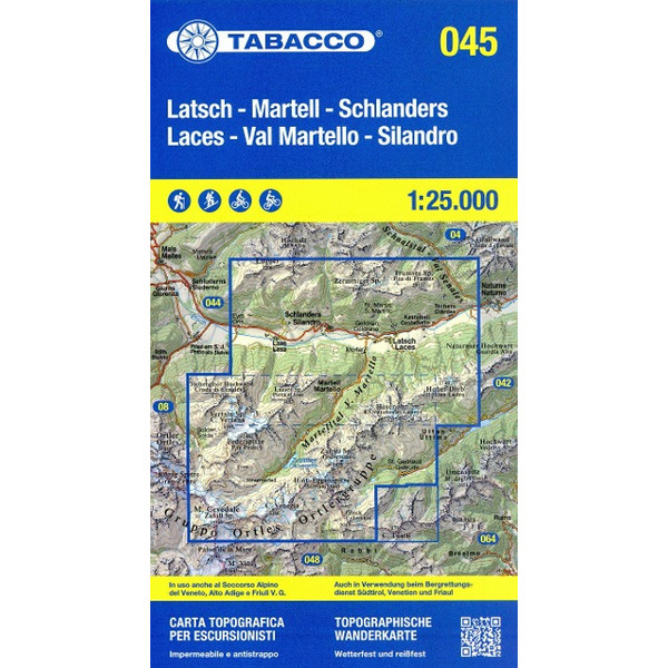 TABACCO WANDERN LATSCH MARTELL 1:25000 Ansicht 1