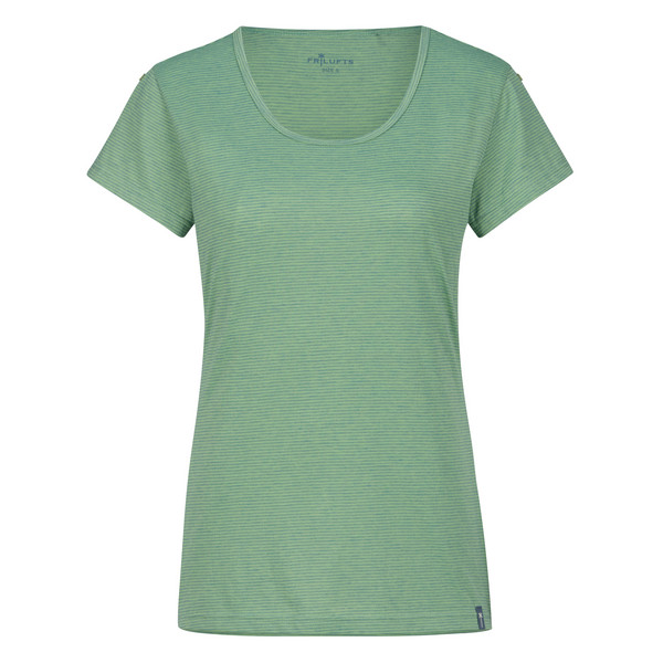 MOHOLT T-SHIRT Damen - T-Shirt-BLUE SHADOW/FAIR GREEN STRIPED
