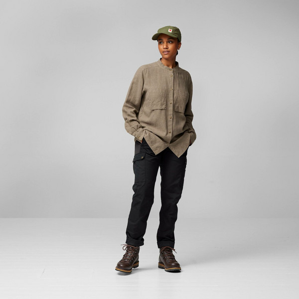 Fjällräven ÖVIK HEMP SHIRT LS W Damen - Outdoor Bluse Ansicht 3