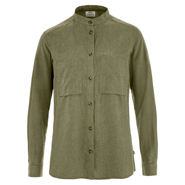 ÖVIK HEMP SHIRT LS W Damen - Outdoor Bluse-GREEN