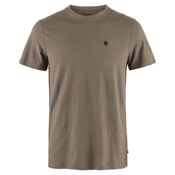 HEMP BLEND T-SHIRT M Herren - T-Shirt-SUEDE BROWN