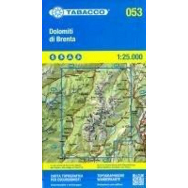TABACCO WANDERN DOLOMITI BRENTA 1:25000 Ansicht 1