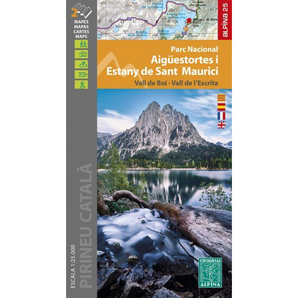 PARC NATIONAL AIGUESTORTES I ESTANY DE SANT MAURICI 1:25000 - Wanderkarte Ansicht 1