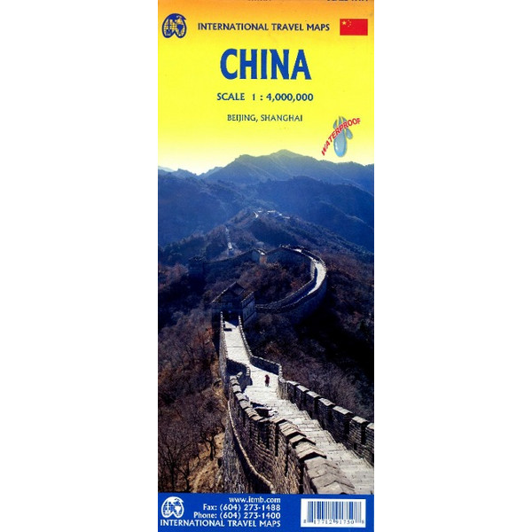 CHINA 1:4000000 - Straßenkarte Ansicht 1