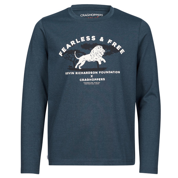 NL CRUZ LS TSHIRT Kinder - Mückenabweisende Kleidung-BLUE STONE LION