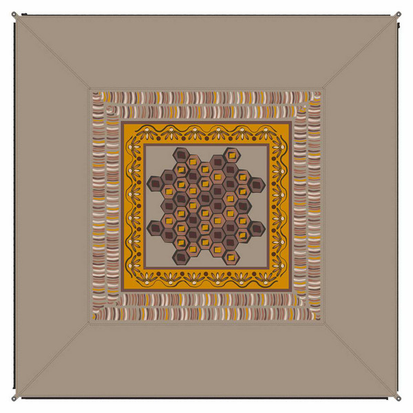 Bent VERBINDBARER TEPPICH ZIP-CARPET AFRIKA - Picknickdecke Ansicht 2