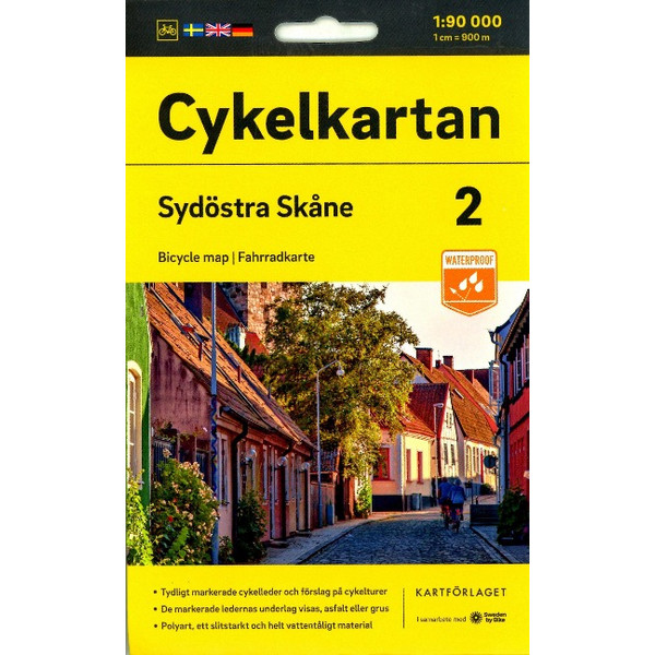 CYKELKARTAN BLAD 2 SYDÖSTRA SKÅNE 1:90000 - Fahrradkarte Ansicht 1