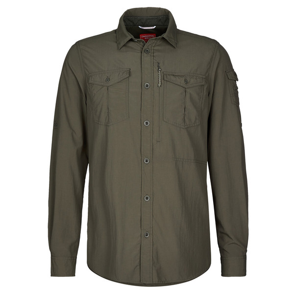 NOSILIFE ADVENTURE LONG SLEEVED SHIRT III Herren - Outdoor Hemd-WOODLAND GREEN