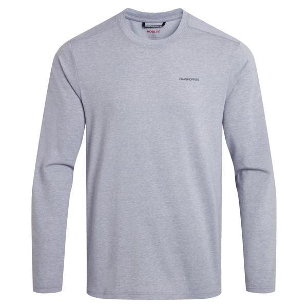 NOSILIFE ABEL LONG SLEEVED T-SHIRT Herren - Funktionsshirt-SOFT GREY MARL