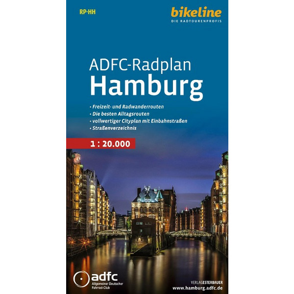 ADFC-RADPLAN HAMBURG - Fahrradkarte Ansicht 1