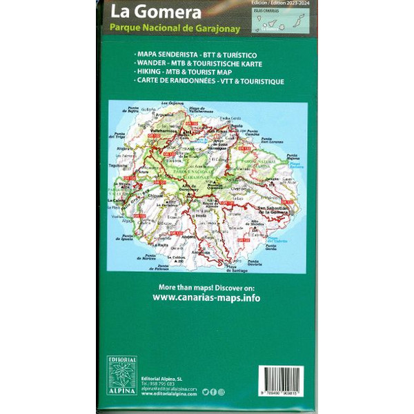 LA GOMERA - Wanderkarte Ansicht 2