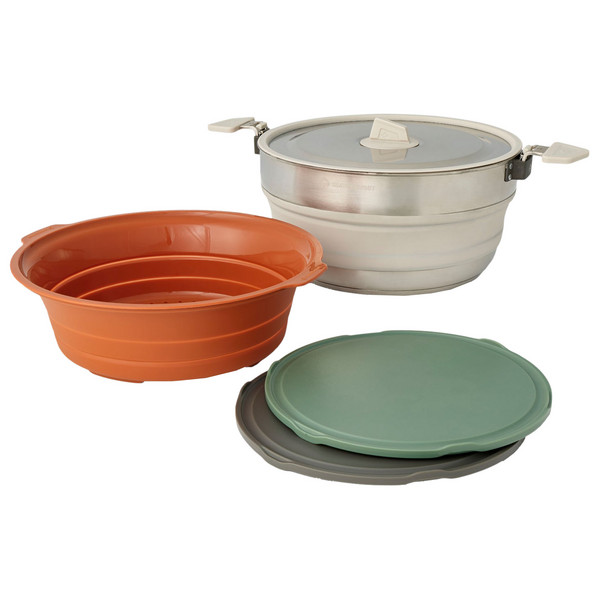 Sea to Summit DETOUR ESSENTIALS CAMP KITCHEN KIT - [4 PIECE] 5L POT SET W/ - Kochtopf Ansicht 1