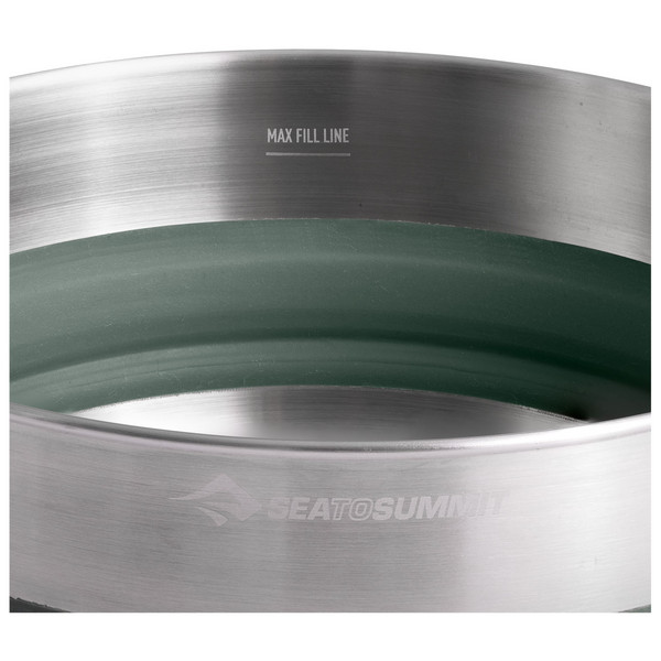 Sea to Summit DETOUR STAINLESS STEEL COLLAPSIBLE POT - Kochtopf Ansicht 6
