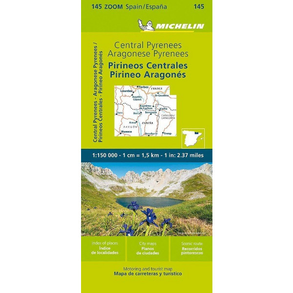 PYRENEES CENTRAL - ZOOM MAP 145 - Straßenkarte