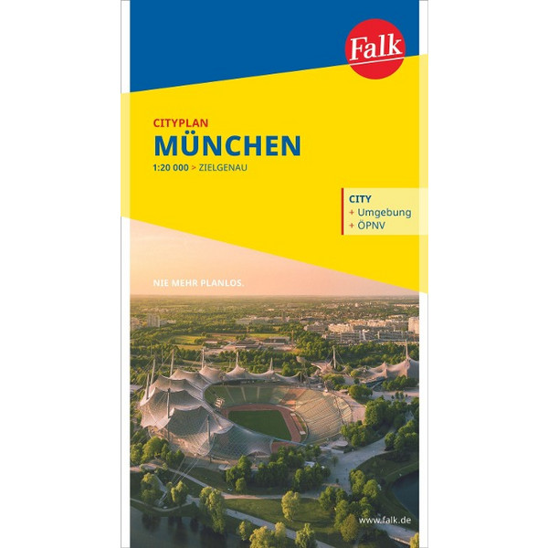 FALK CITYPLAN MÜNCHEN 1:22.500 - Stadtplan Ansicht 1