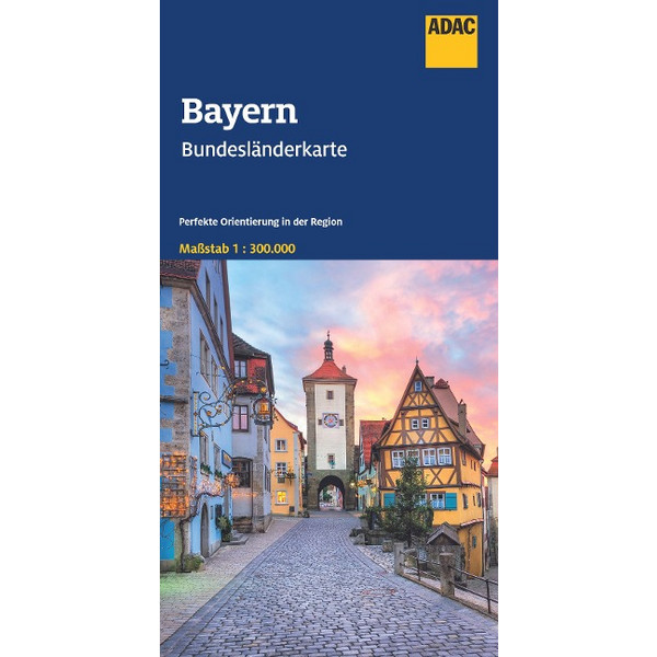 ADAC BUNDESLÄNDERKARTE DEUTSCHLAND 12 BAYERN 1:300.000 - Straßenkarte Ansicht 1