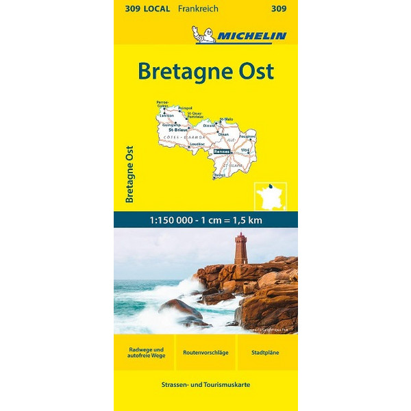 MICHELIN BRETAGNE OST - Straßenkarte