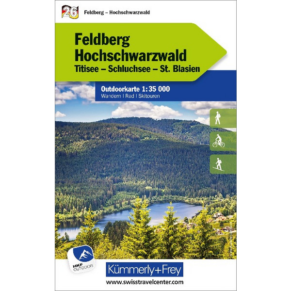 FELDBERG - HOCHSCHWARZWALD NR. 26. OUTDOORKARTE DEUTSCHLAND - Karte Ansicht 1