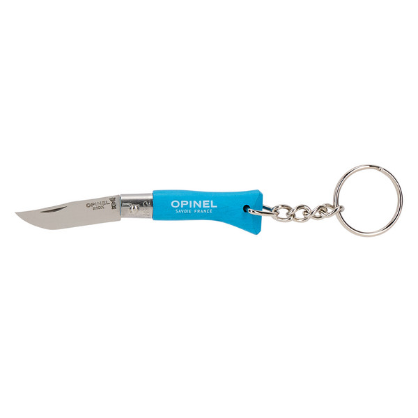 TASCHENMESSER MIT SCHLÜSSELANHÄNGER - Schlüsselanhänger-CYANBLAU