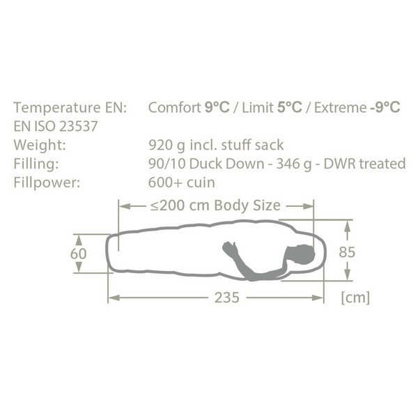 Vaude HOCHGRAT 300 XL DWN - Daunenschlafsack Ansicht 4