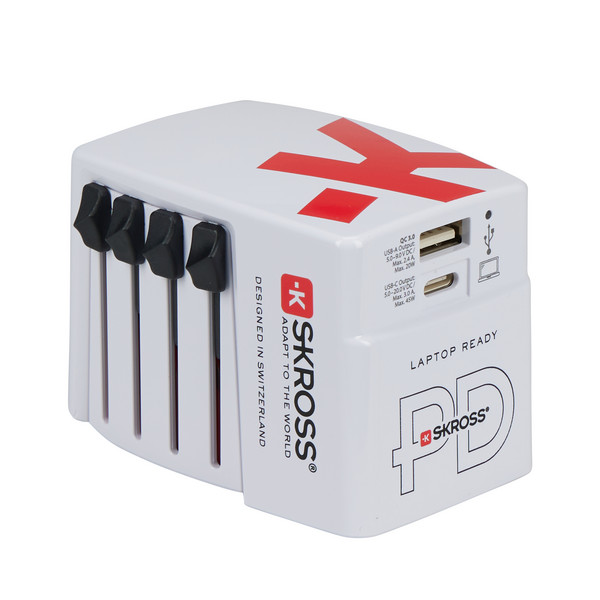 Skross WORLD USB CHARGER AC45PD WITH USB-C CABLE - Reisestecker Ansicht 5