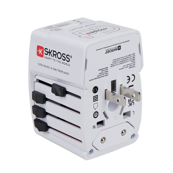 Skross WORLD USB CHARGER AC45PD WITH USB-C CABLE - Reisestecker Ansicht 2