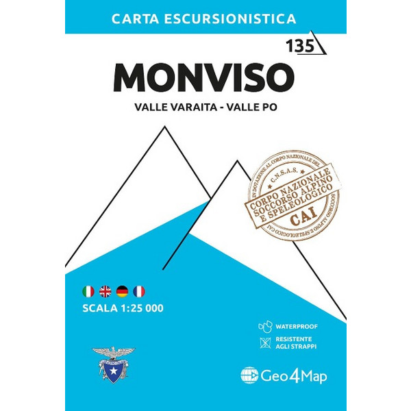 MONVISO - Wanderkarte Ansicht 1