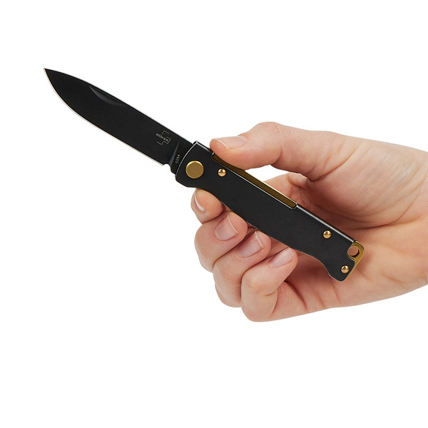 Böker Plus ATLAS BLACK STONEWASH BRASS - Klappmesser Ansicht 6