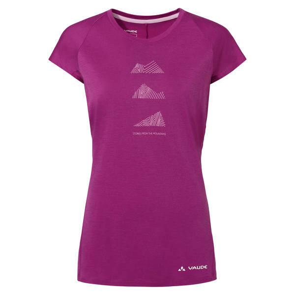 WOMEN'S TEKOA WOOL T-SHIRT Damen - Funktionsshirt-PINK ORCHID