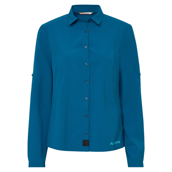 WOMEN'S ROSEMOOR LS SHIRT IV Damen - Outdoor Bluse-SHORE BLUE